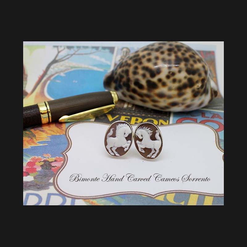 ''Horses'' Cameo Cufflinks