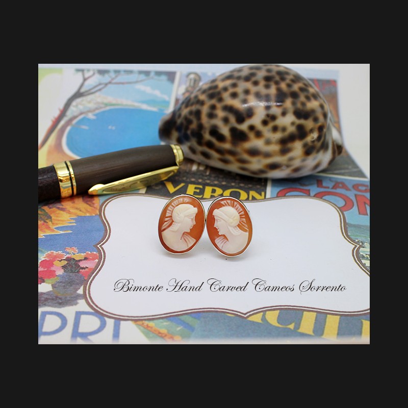 ''Athena'' Cameo Cufflinks