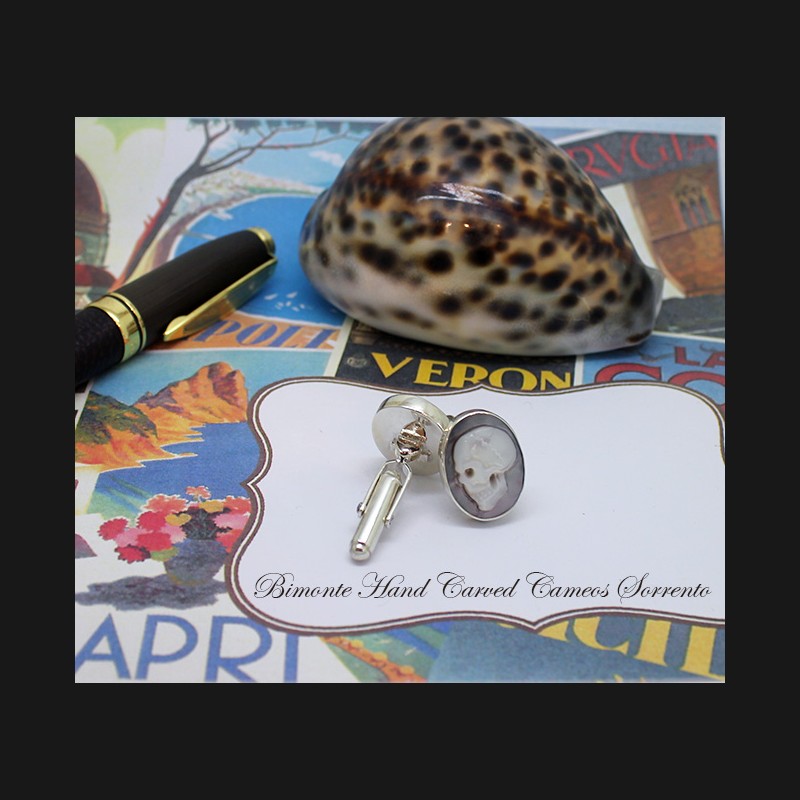 ''Memento Mori'' Cameo Cufflinks