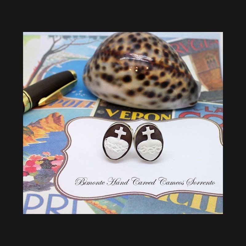 ''Sacred Heart'' Cameo Cufflinks