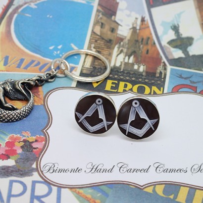 ''Freemason'' Cameo Cufflinks