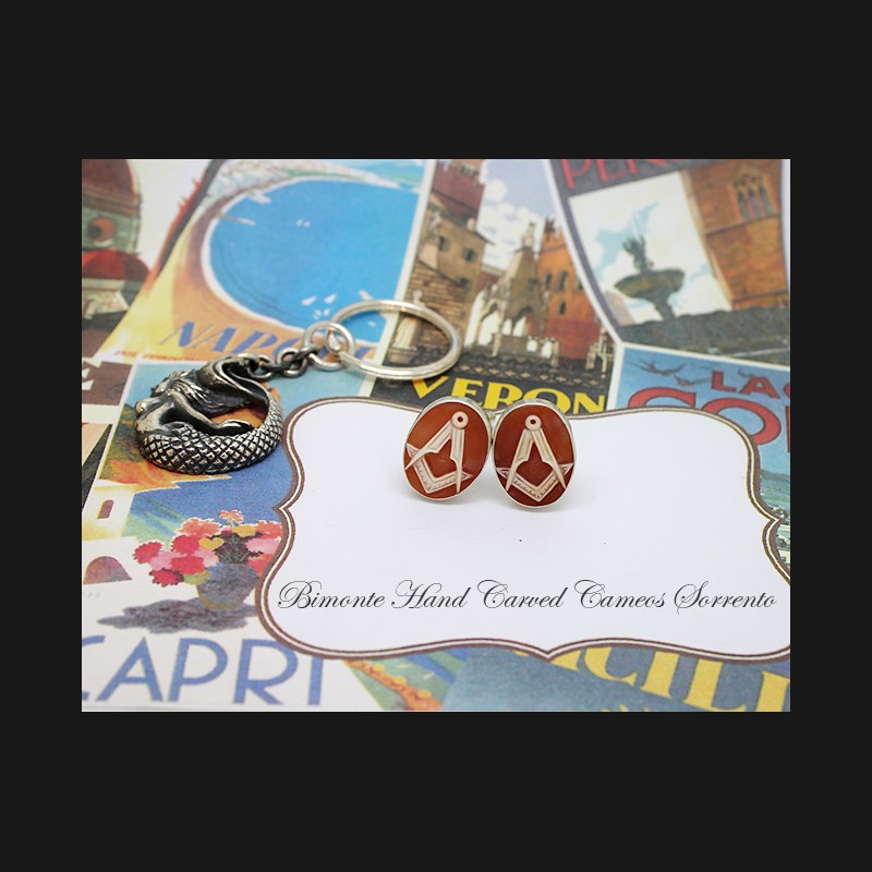 ''Freemason'' Cameo Cufflinks