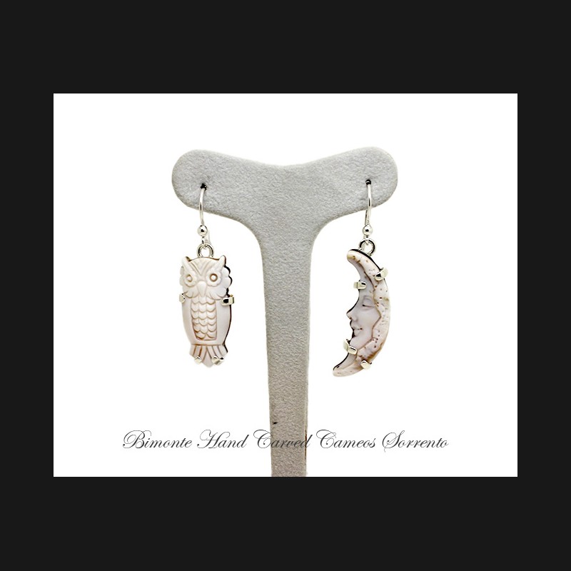 ''Night'' Cameo Earrings