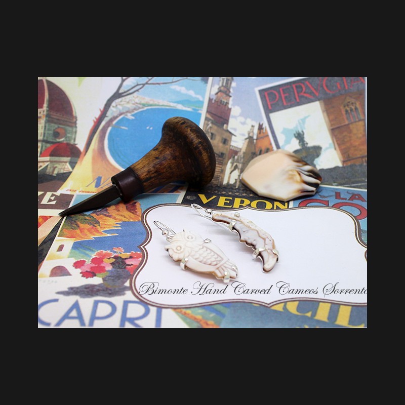 ''Night'' Cameo Earrings