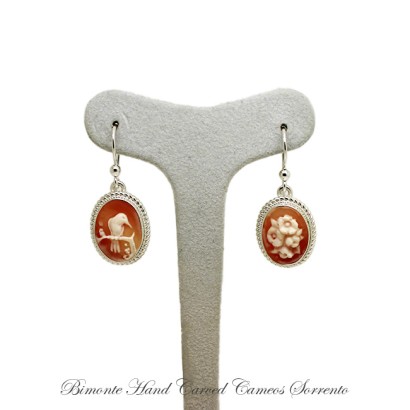 ''Natura'' Cameo Earrings