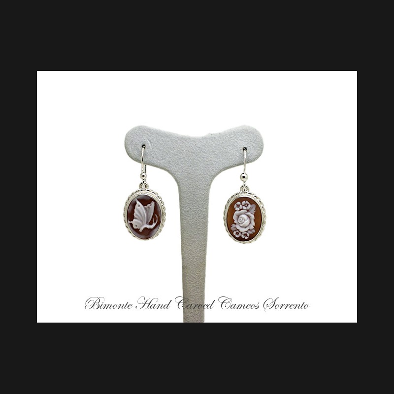 ''Natura'' Cameo Earrings