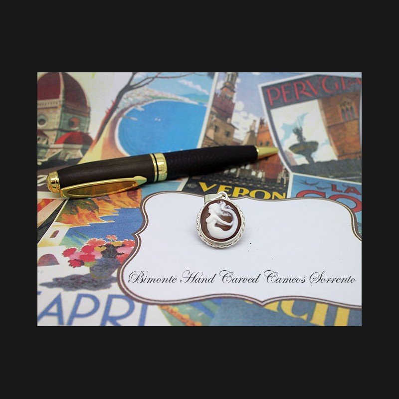 ''Siren of Sorrento'' Cameo Pendant