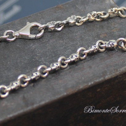 "Tiny" Memento Mori Sterling Silver Bracelet