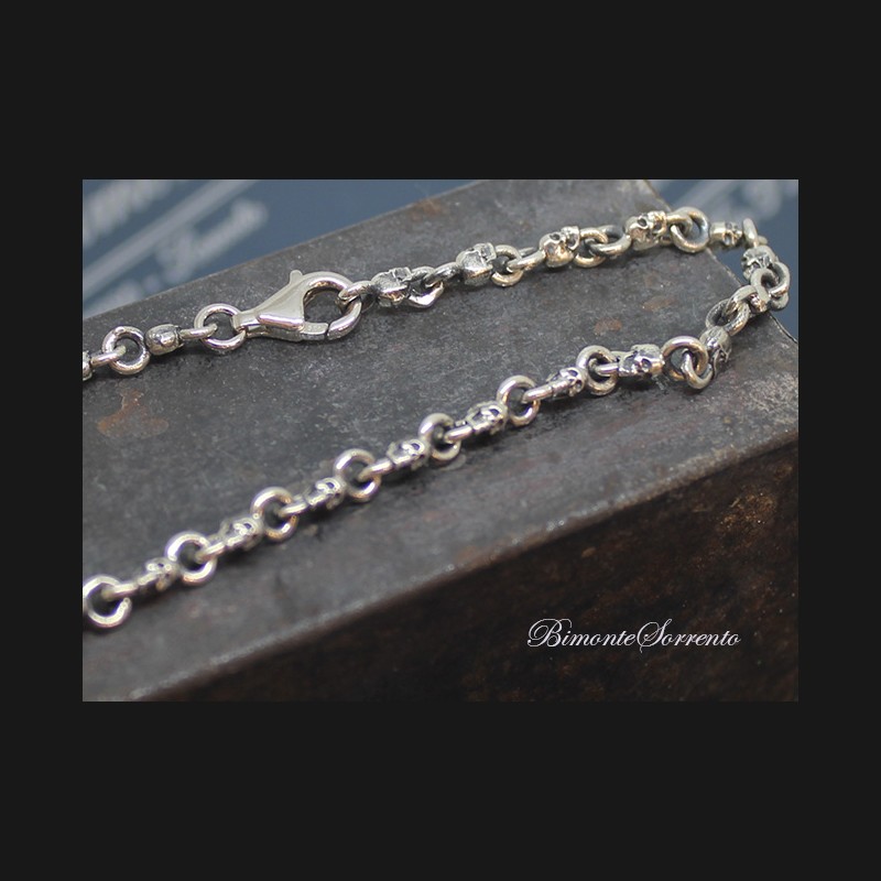 "Tiny" Memento Mori Sterling Silver Bracelet