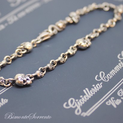 "Memento Mori" Sterling Silver Bracelet