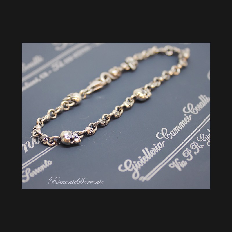 "Memento Mori" Sterling Silver Bracelet