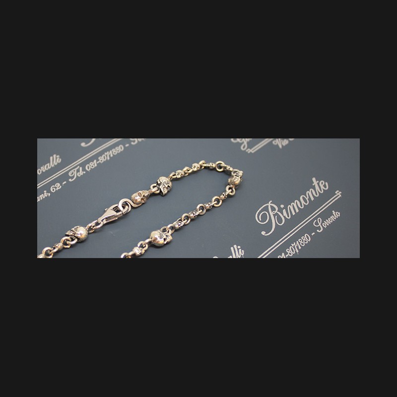 "Memento Mori" Sterling Silver Bracelet