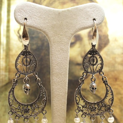 "Gipsy" Memento Mori Earrings