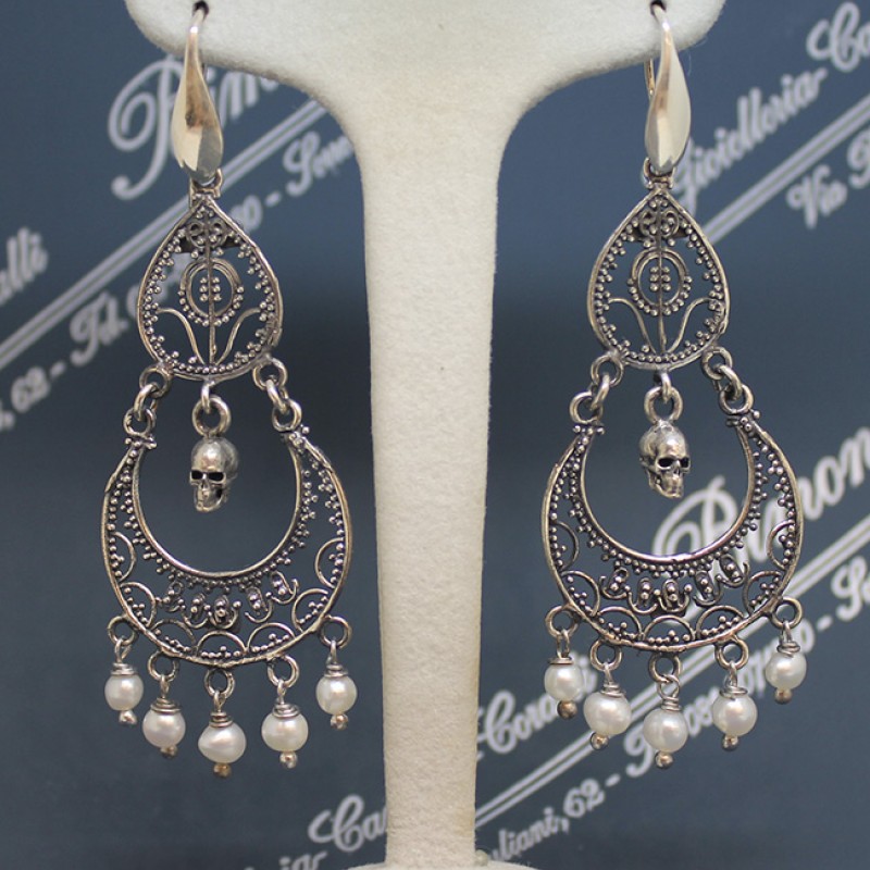 "Gipsy" Memento Mori Earrings