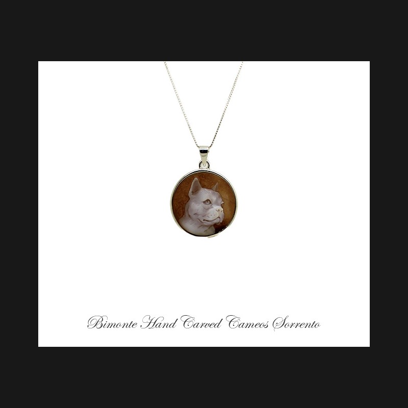 ''Frenchie'' Cameo Necklace