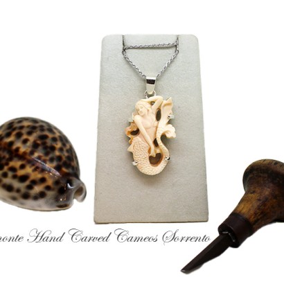 ''Mermaid'' Cameo Necklace