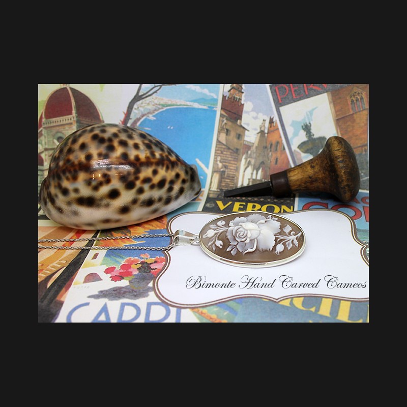 ''Rosa'' Cameo Necklace