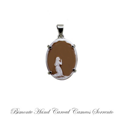 ''The Miracle of Lourdes'' Cameo Pendant