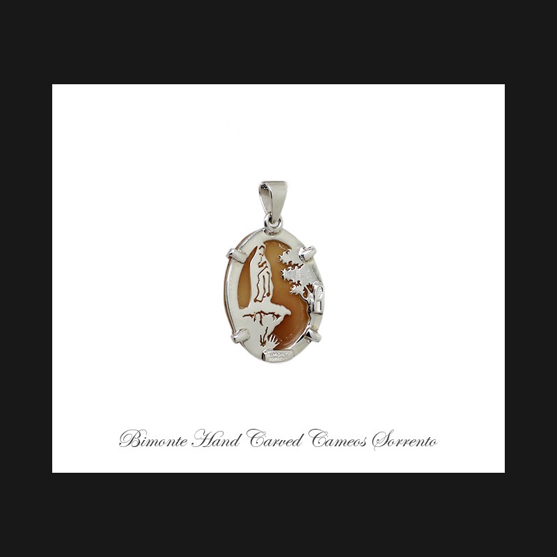 ''The Miracle of Lourdes'' Cameo Pendant