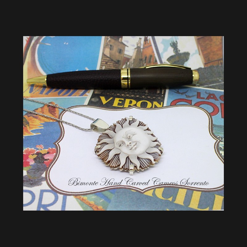 ''Sun'' Cameo Necklace