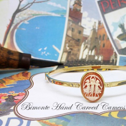 ''Three Graces'' Cameo Bracelet