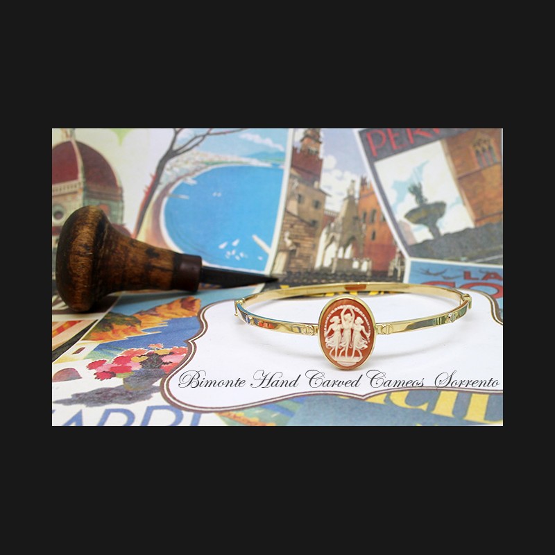 ''Three Graces'' Cameo Bracelet