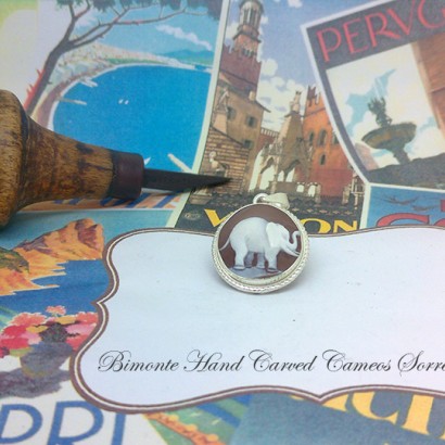 ''Elephant'' Cameo Pendant