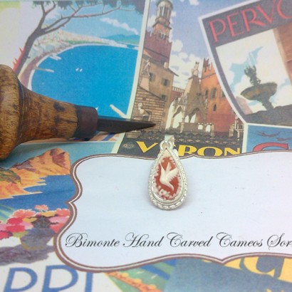 ''Hummingbird'' Cameo Pendant