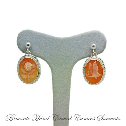 ''Natura'' Cameo Earrings