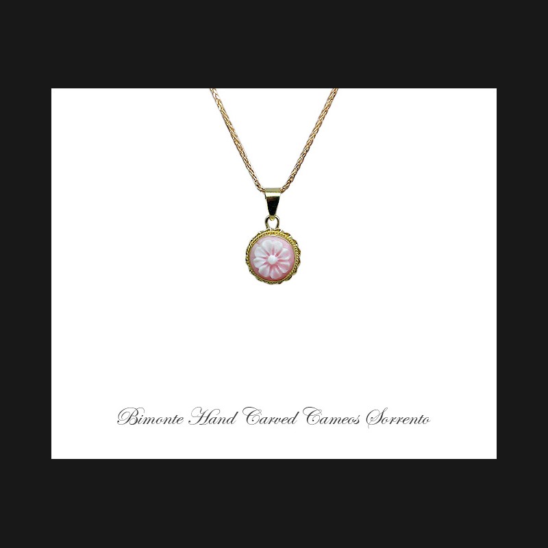 ''Flower of Joy'' Cameo Necklace