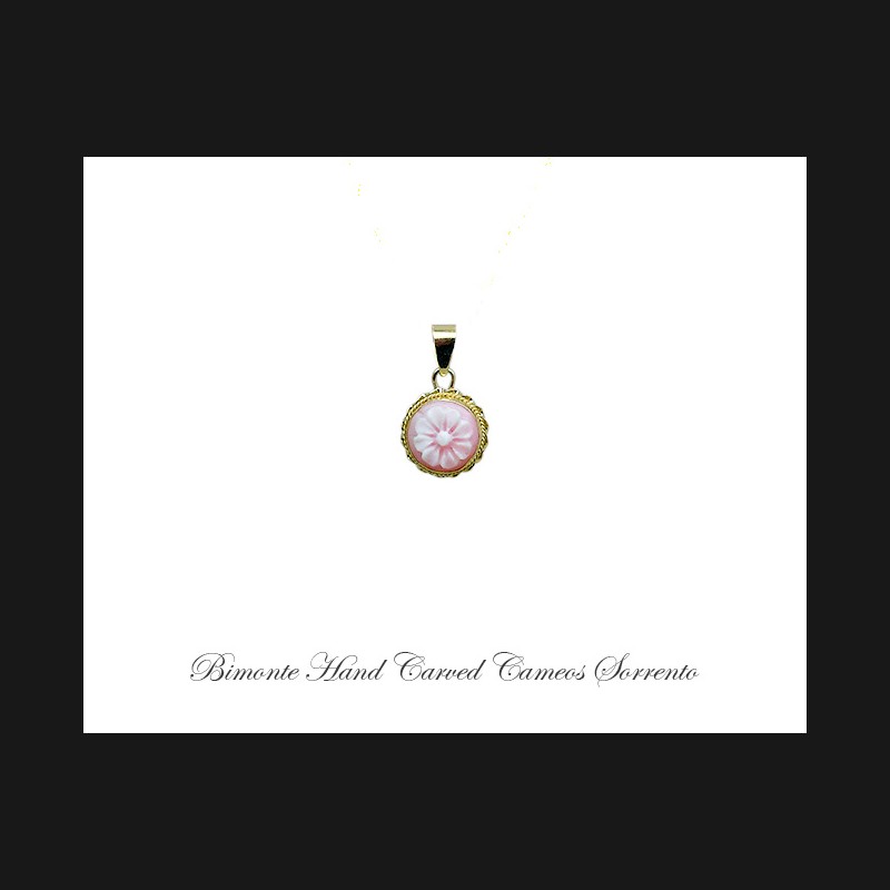 ''Flower of Joy'' Cameo Pendant