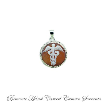 ''Caduceus'' Cameo Pendant