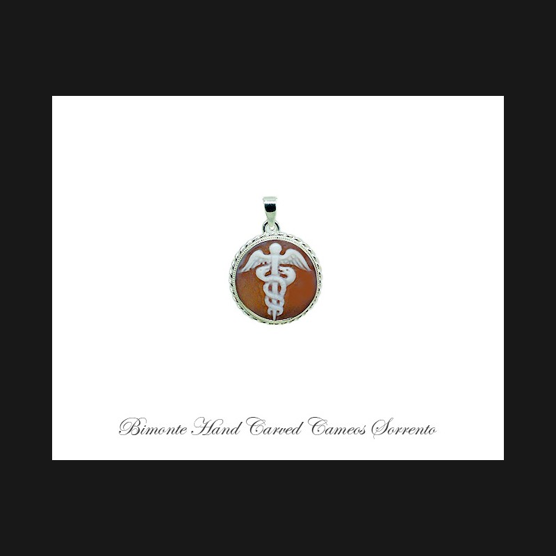 ''Caduceus'' Cameo Pendant