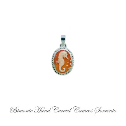 ''Seahorse'' Cameo Pendant