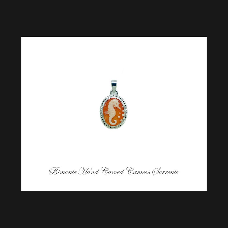 ''Seahorse'' Cameo Pendant