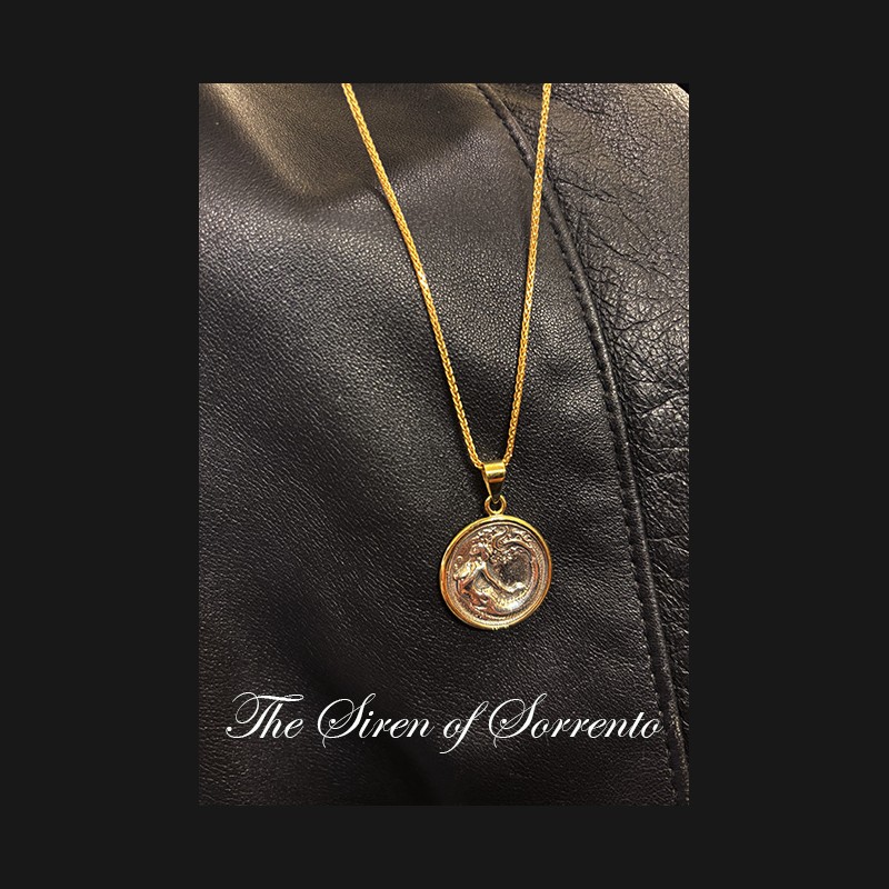 "Siren of Sorrento Silver and 18 ct gold Pendant