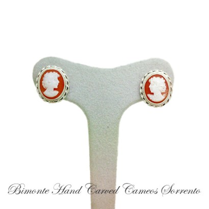 ''Flora'' Cameo Earrings