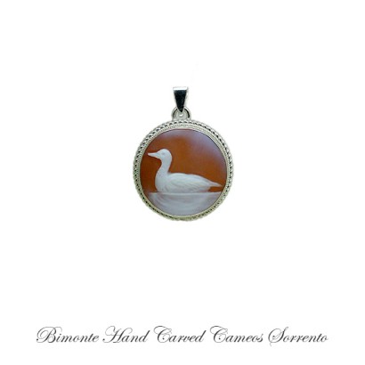 ''Duck'' Cameo Pendant