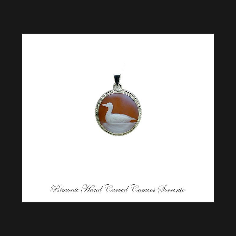 ''Duck'' Cameo Pendant