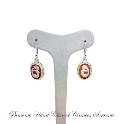 ''Siren of Sorrento'' Cameo Earrings