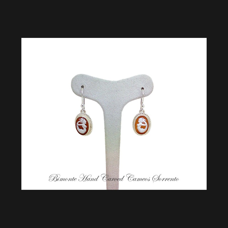 ''Siren of Sorrento'' Cameo Earrings