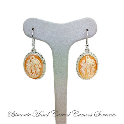 '' Three Graces'' Cameo Earrings