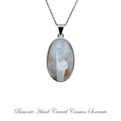 ''Shhhh'' Cameo Necklace