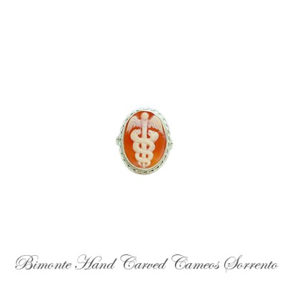 ''Caduceus'' Cameo Ring