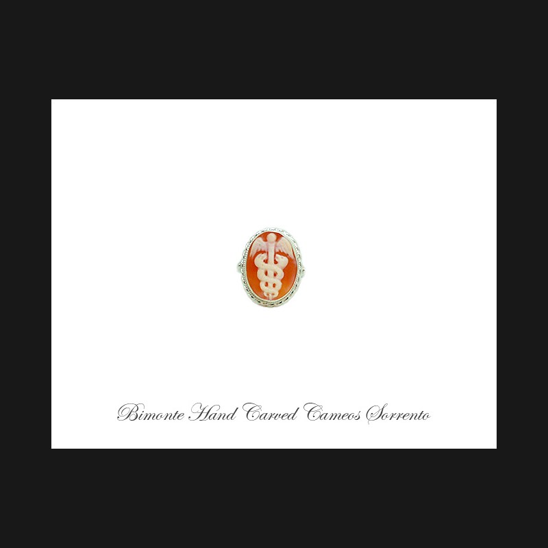 ''Caduceus'' Cameo Ring