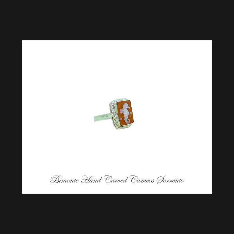 ''Seahorse'' Cameo Ring