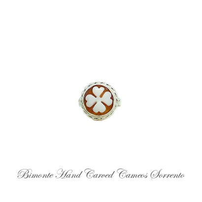''Four Leaf Clover'' Cameo Ring
