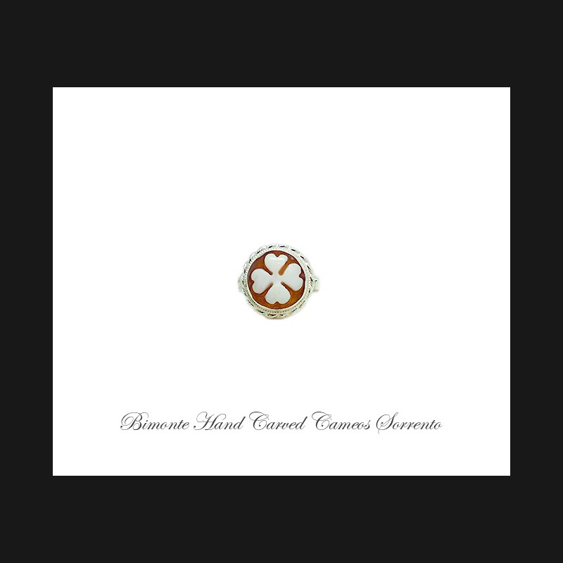 ''Four Leaf Clover'' Cameo Ring