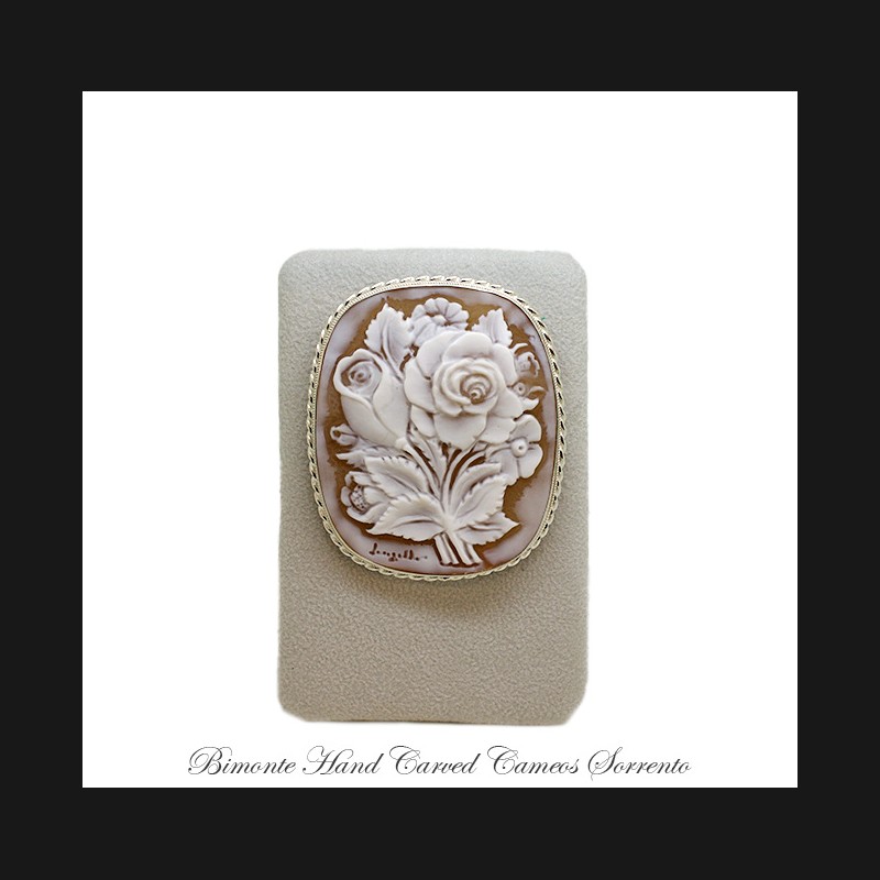 ''Bei Fiori'' Cameo Brooch & Pendant