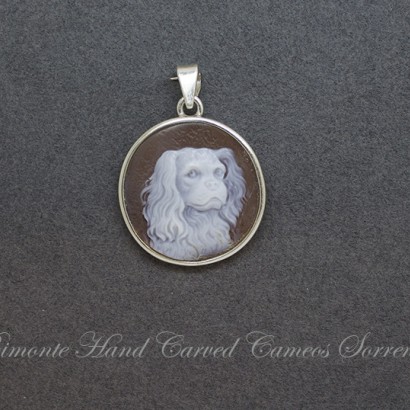 "Cavalier King Charles Spaniel" Cameo Pendant
